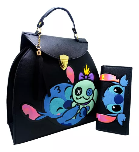 Stitch Silicona De Dibujos Animados De Gran Capacidad Bolsa De