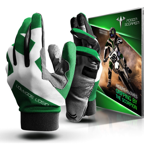 Poison Scorpion Guantes De Motocicleta Juveniles Para Ninos,