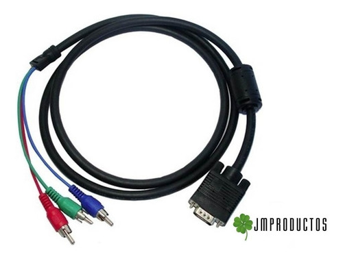Cable Vga A Video Componente 3 Rca (rojo-verde-azul) Led Lcd