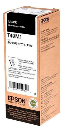 Botella De Tinta Epson T49m120 Negro 140 Ml Sublimación