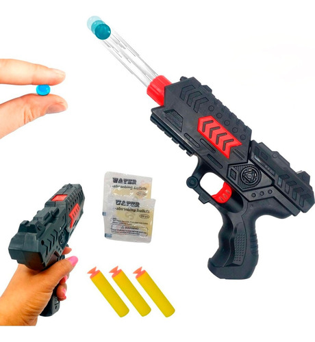 Pistola Lanza Dardos Y Balas Gel Biogel 2 En 1  Niños Y Niña