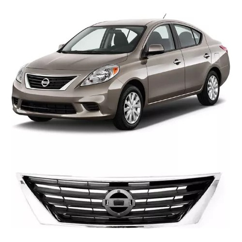 Parrilla Nissan Versa 2011 2012 2013 2014 2015 Mold Cromada