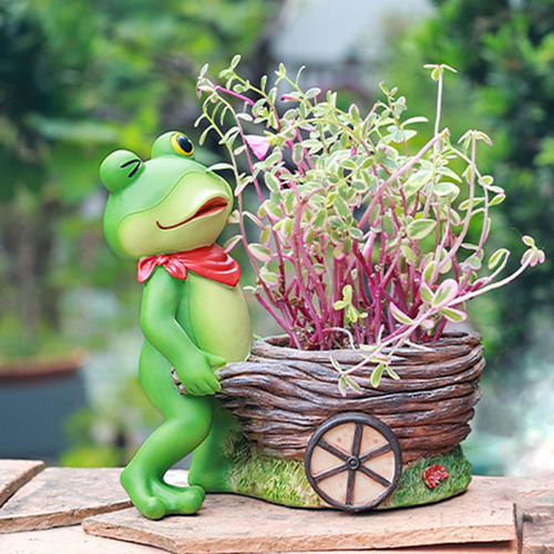 Nuevo Maceta Con Forma De Rana, Contenedor De Plantas ,