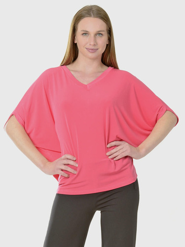 Polera Rebeca M/c Rosa