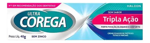 Fixador Dentadura Corega Creme Sem Sabor 40g | MercadoLivre