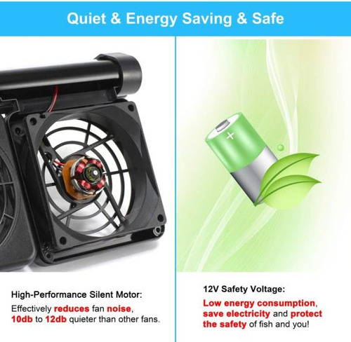 Uply Ventilador De Refrigeración Para Acuario, Ventilador