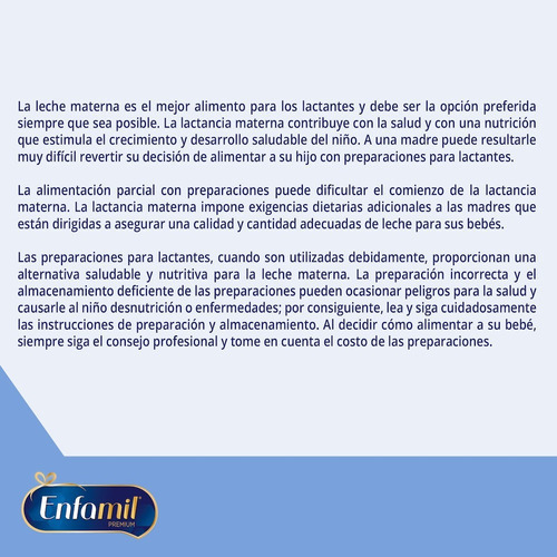 Fórmula Para Lactantes Enfamil Sin Lactosa 0-12 Meses 900 Gr
