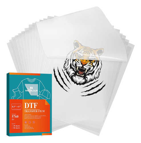 Vinil Impresion Film Para Dtf A4 Camisetas Textiles 50 Hojas