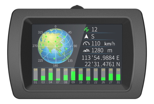 Gps Todoterreno Hud Velocímetro Inclinómetro Digital Altitud