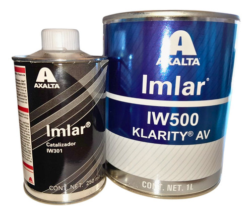 Axalta Kit Transparente Klarity 1l Iw500+ Cat Iw301 250ml 