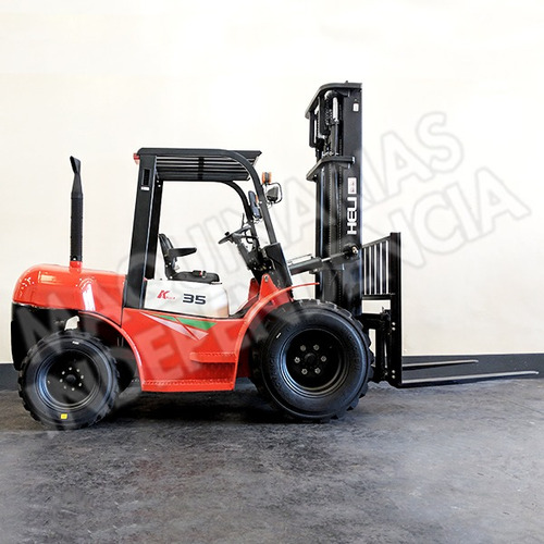 Imagen 2 de 11 de Autoelevador Todo Terreno Heli 3500 Kg Diesel Isuzu Cpcd35