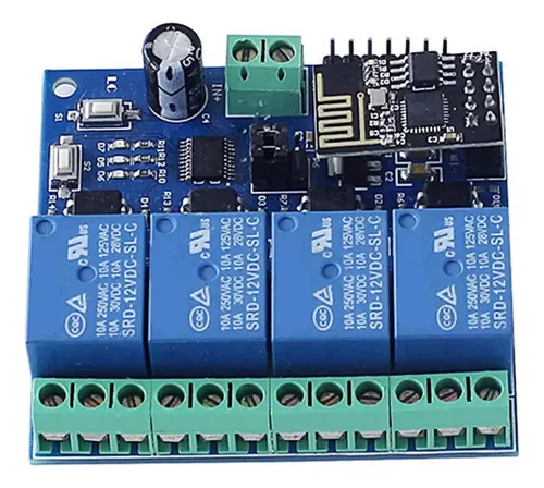 comprar Módulo De Relé Esp8266 Esp-01 De 12 V Y 4 Canales, Módulo