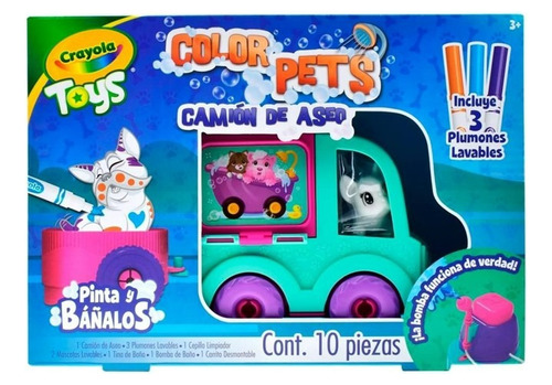 Camion De Aseo Crayola Color Pets 10 Piezas 747368