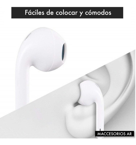Imagen 8 de 10 de Auricular Compatible iPhone iPad Llamadas Música