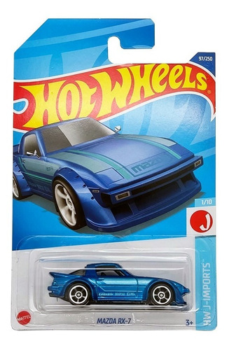 Mazda Rx7 Blue Hot Wheels 1/10 (97)