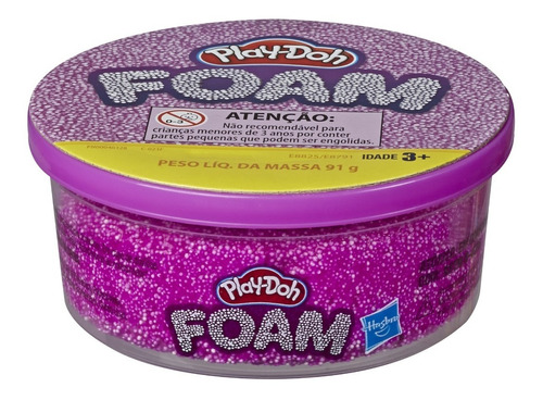 Play-doh Foam Lata Individual Morado
