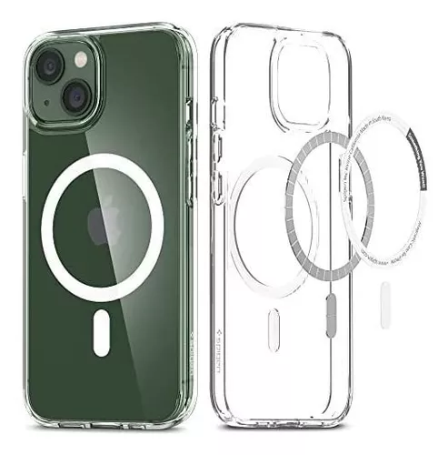 Spigen-funda protectora magnética transparente para IPhone 12, 13