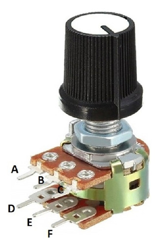 2x Pack Potenciómetros B250k 250000 Ohm 250k