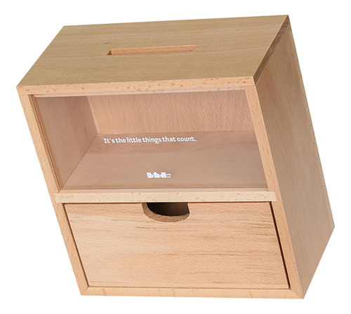 Hucha De Madera, Caja De Sombra Decorativa De Escritorio