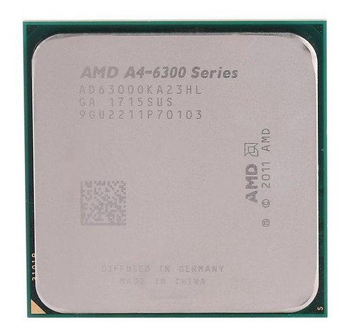 Procesador AMD A4-Series A4-6300 AD6300OKHLBOX de 2 núcleos y  3.9GHz de frecuencia con gráfica integrada