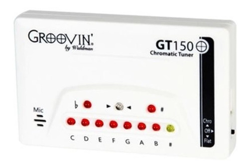 Afinador Cromático Groovin Gt150 Branco - Somos Loja !!