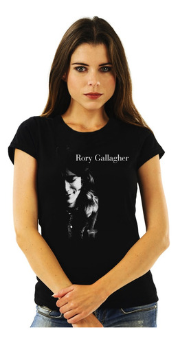 Polera Mujer Rory Gallagher St Rock Impresión Directa