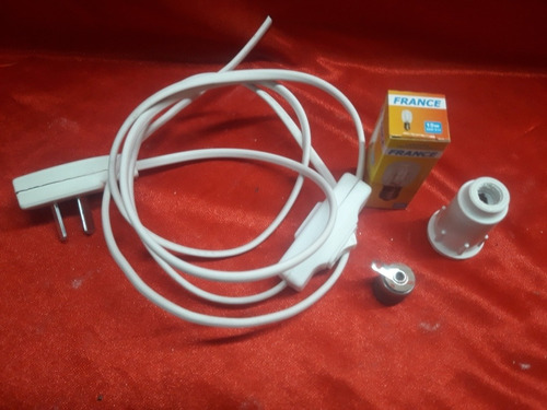 Cable Para Lampara De Sal Kit Completo Con Tecla