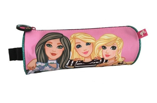 Estuche Cilindro Barbie Girls Escolar 