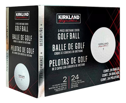 Caja De 24 Pelotas De Golf De 3 Capas / Urethane Kirkland #1