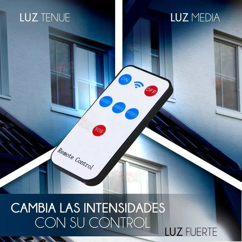 Lampara Solar Luz Led Con Sensor Movimiento Tipo Cámara