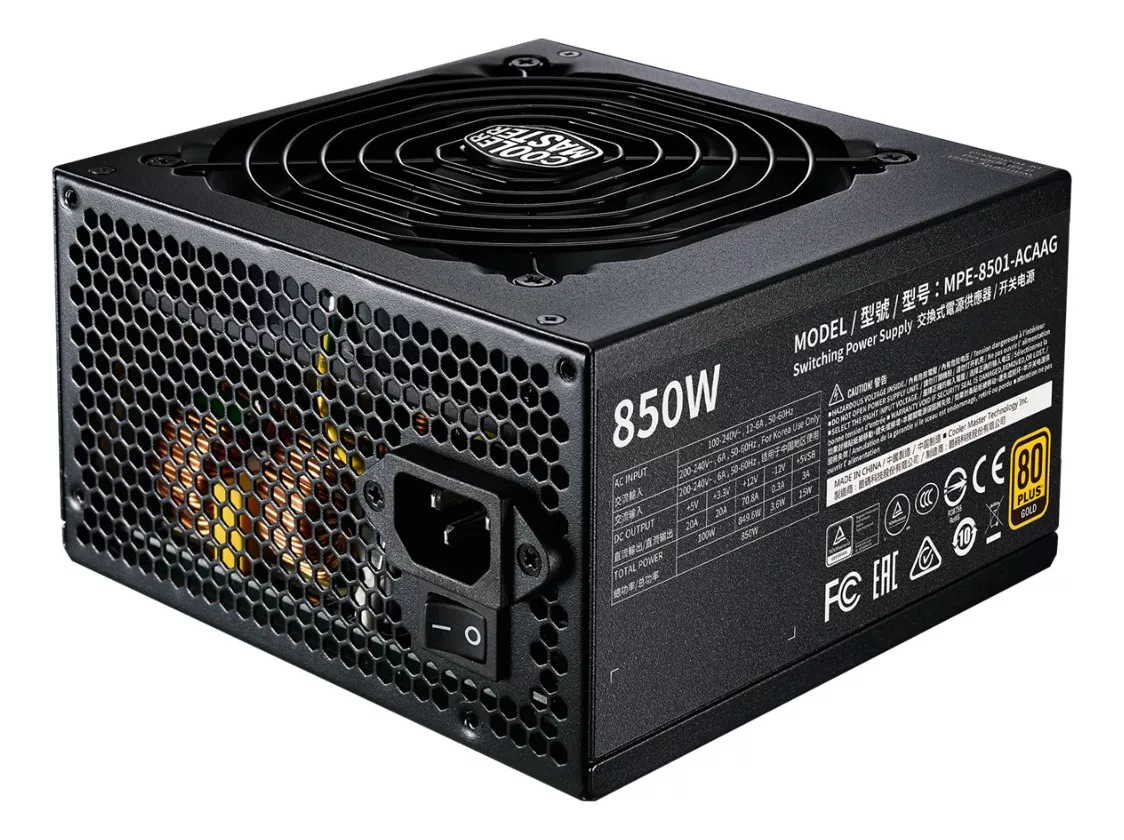 Tercera imagen para búsqueda de cooler master mwe 850w v2 80 plus gold