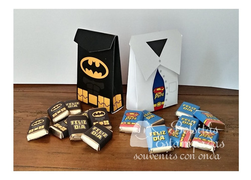 Dia Del Padre Regalo Caja Boca River Batman Con Chocolates | MercadoLibre