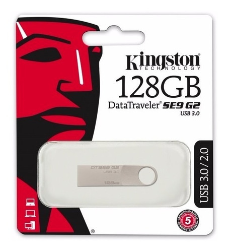 Kingston Datatraveler Se9 G2 - Unidad Flash Usb - 128 Gb