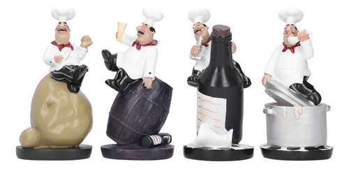 ' Set De Figuras De Chef Modelo, Decoración De Cocina Con