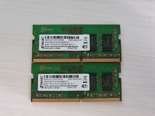 Imagem 1 de 4 de Memória Ram Ddr4 - 2x4gb (8gb) 3200mhz - Sms4wec3c0k0446scg