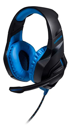 Headset Gamer Warrior 2.0 Com Led Usb Preto E Azul - Ph244