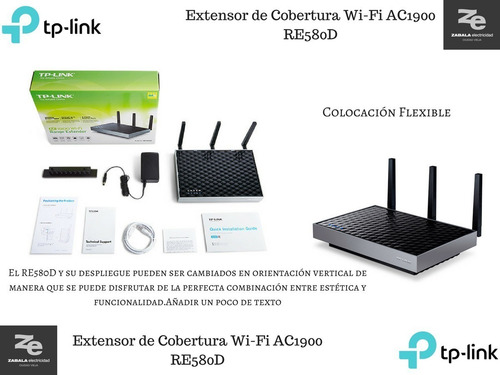 Tp-link Re580d Repetidor Wifi Dual Ac 1900 3 Antenas Gigabit