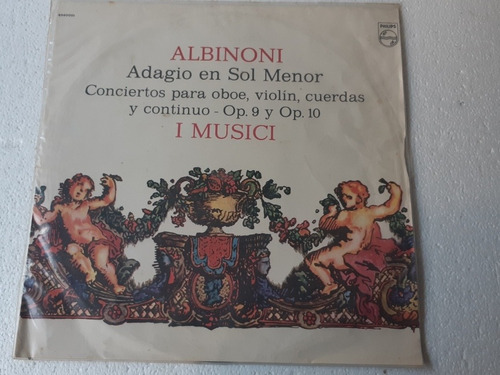 Disco Lp Tomaso Albinoni Op 9 Y 10  I Musici  / Philips 1973