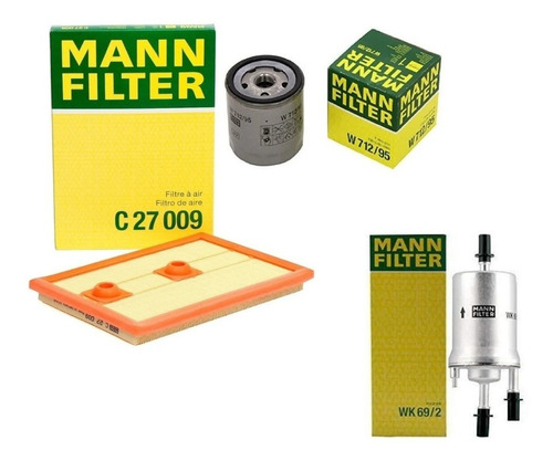 Kit Filtros Mann Aire Aceite Nafta Vw Vento 1.4 Tsi