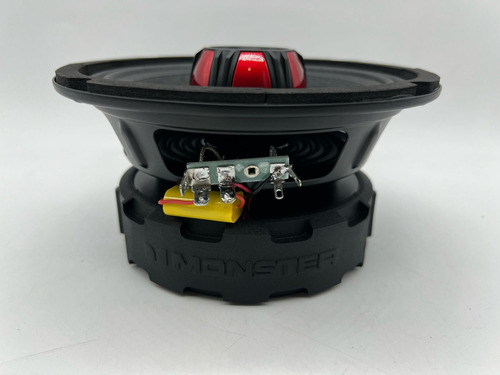 Par D Medios Rangos Coaxiales 500w Rms 8 Ohms Monster Smc652 Color Negro Con Rojo