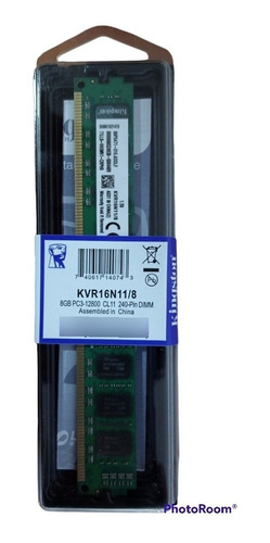 Memoria Ram Kingston Ddr3 De 8gb Para Computadora Hp, Vit