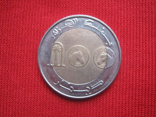 Argelia 100 Dinaras 1993 Bimetalica