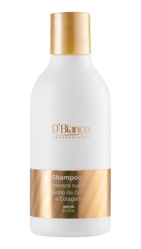 Shampoo Baño De Oro Y Colágeno D'bianco Professional 300 Ml