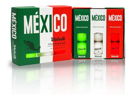 Pelotas De Golf Volvik Vivid Mexa