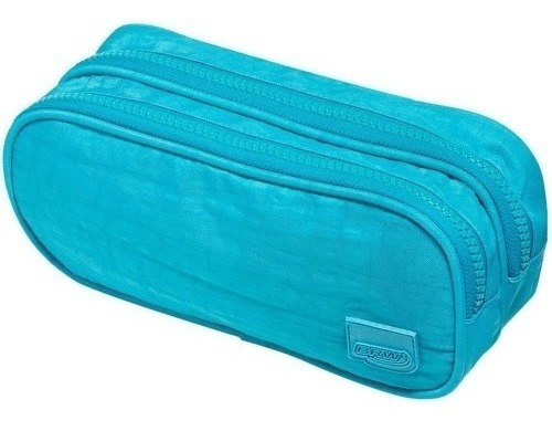 Funda tejida única de nylon verde agua Md 2ziperes