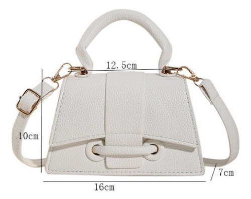Bolso De Hombro De Color Sólido De Moda Elegante