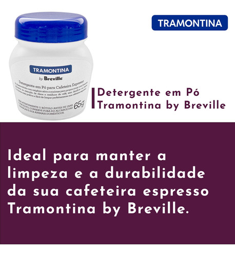 Detergente Em Pó Cafeteira 65g Tramontina Breville Original