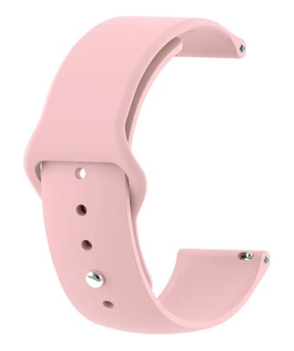 Silicone Sport 18mm, 20mm e 22mm pulseira relógio cor rosa