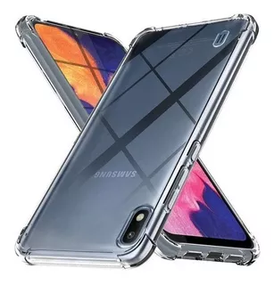 Funda Para Celular Samsung A10 Case Anti Golpes + Vidrio Templado