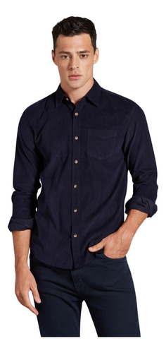 Camisa Devré Corderoy Azul Marino Hombre 42d322